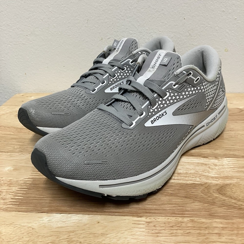 Brooks Ghost 14 Running Shoes Womens Sneakers Training Athletic Gray Size 10.5 B