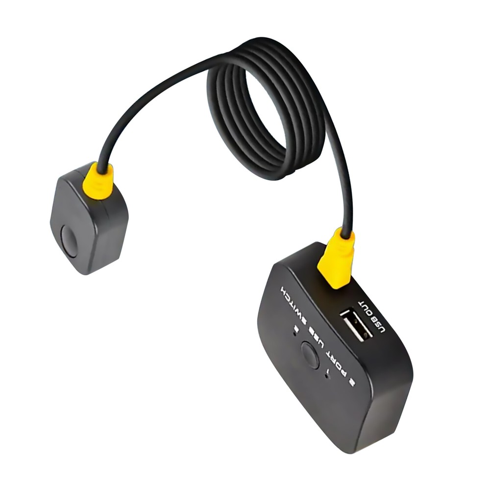 2-in-1 USB Switch for Keyboard Mouse Printer Sharing with Desktop Controller