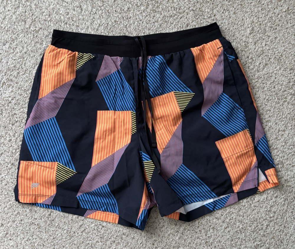 Fabletics Shorts Mens Size Large (possibly) Black Geometric The Fundamental II