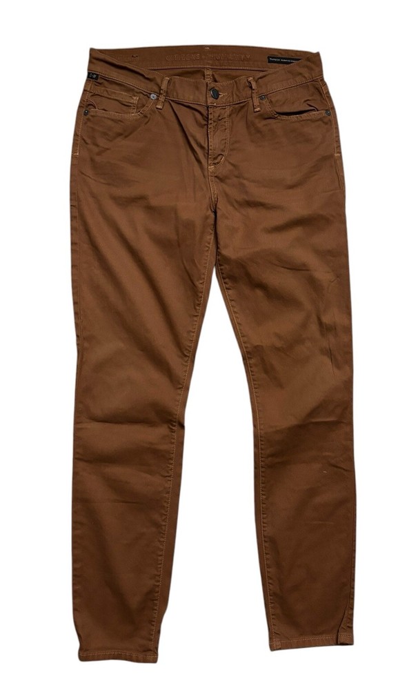 Citizens of Humanity Women’s 29x29 Brown Thompson Mid-Rise Cropped Skinny Pants