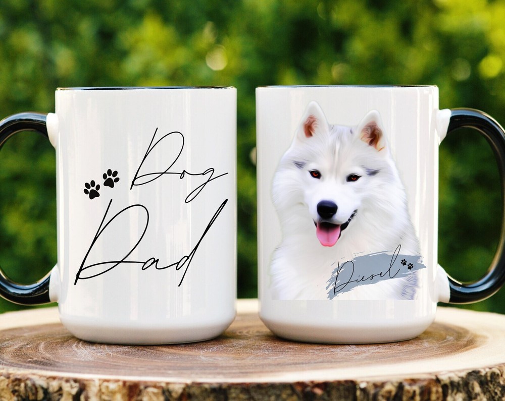 Custom Dog Mug Fathers Day Gift For Dog Dad