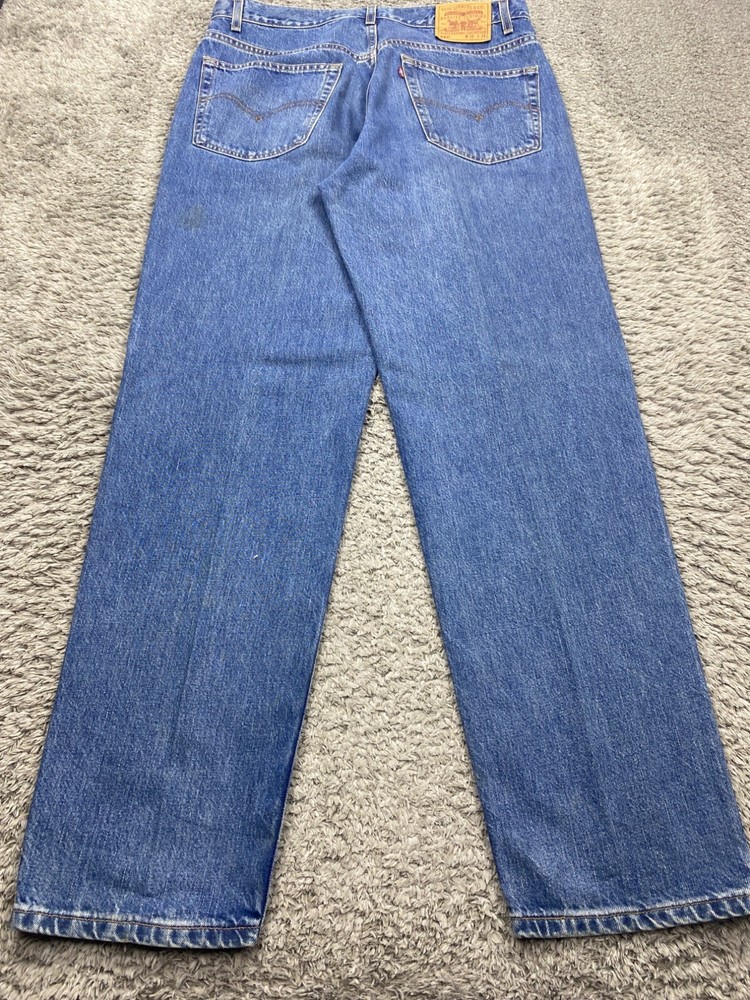 Vtg Levis 550 Jeans Men 38x34 Relaxed Fit Straight Leg Y2K 90s Medium Wash Denim
