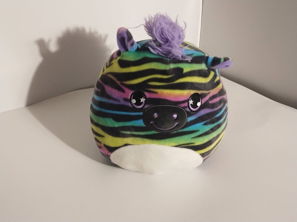 Squishmallow Plush Ravalia The Rainbow Zebra Toy 8” Stuffed Animal