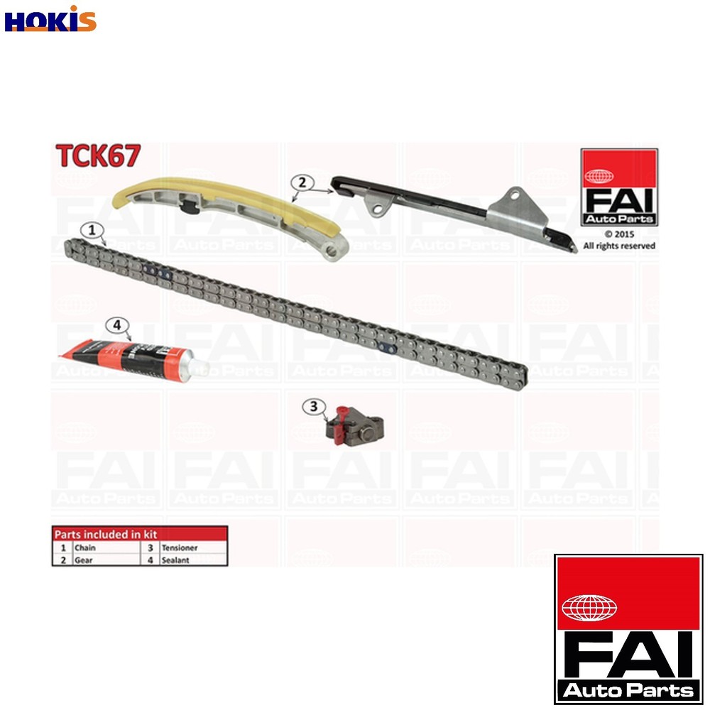 TIMING CHAIN KIT TCK67 FOR -TV1NDW17D141ND-TV 1.4L 4cyl