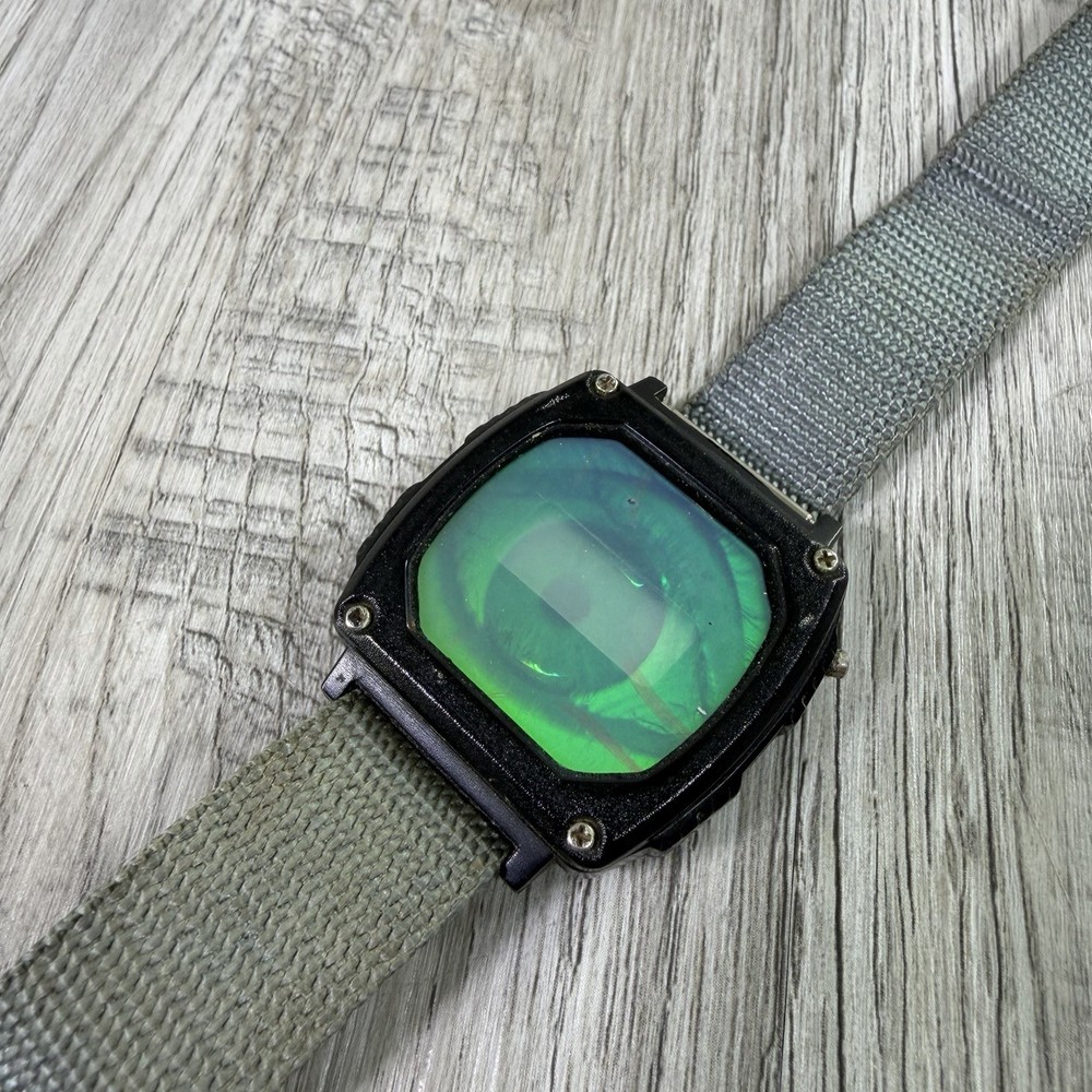 Vintage Watch Holographic 3D Eye Black For Parts Repair Rare Halloween Horror