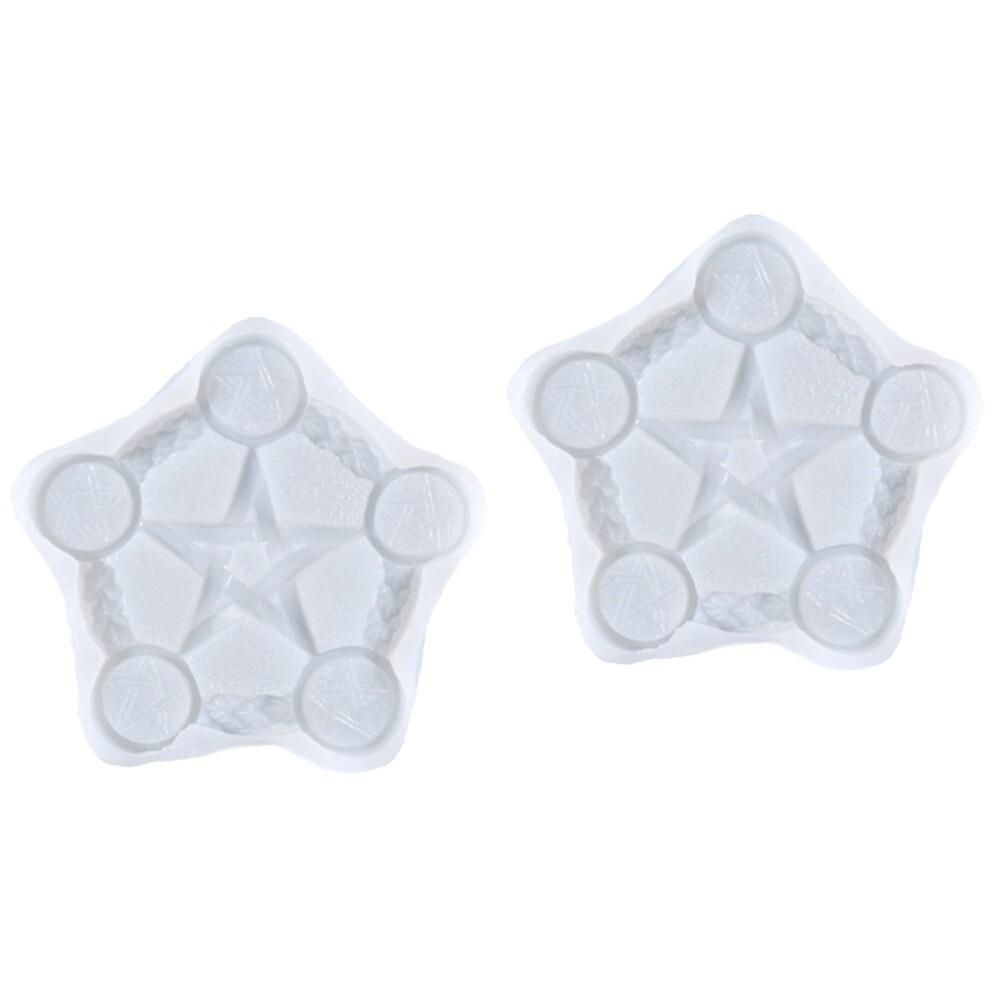 2-Pack Silicone Candle Holder Resin Molds for Quick Painted DIY Projects