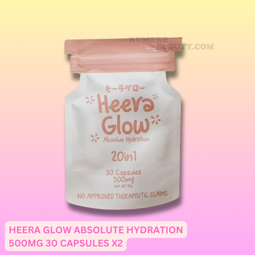 Heera Glow Absolute Hydration 500mg Capsules 60 Count Pack