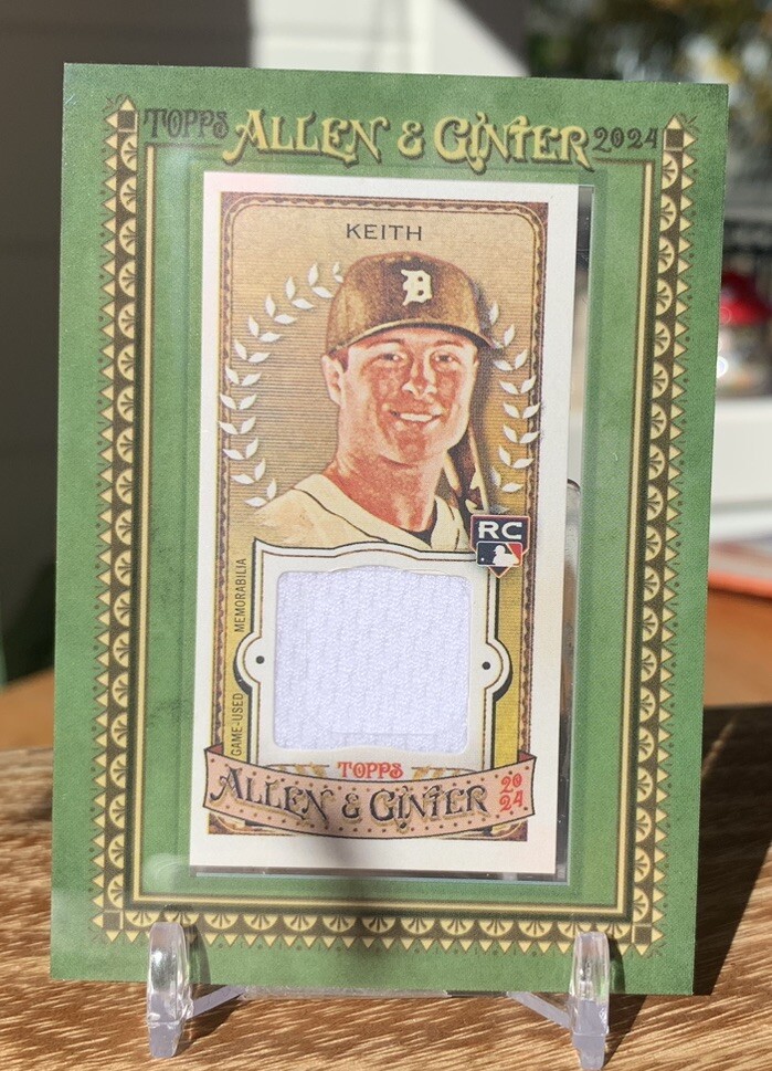 COLT KEITH 2024 Topps Allen & Ginter Mini Framed SP Relic RC #MFR-CKI DET TIGERS