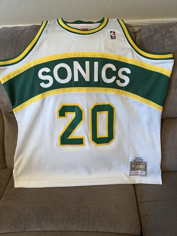 Gary Payton 94-95 Seattle Supersonics Mitchell and ness Swingman Jersey XXL