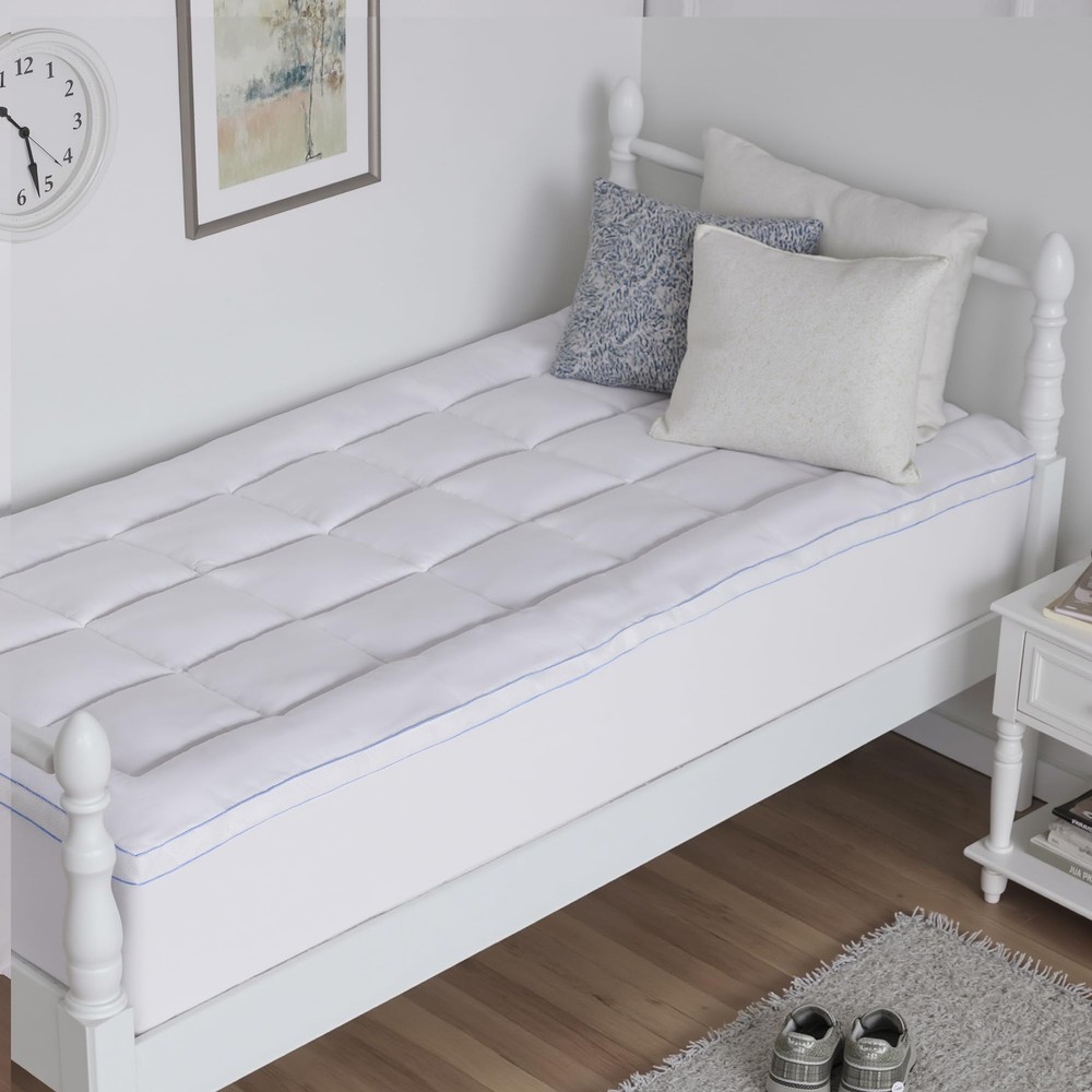 TwinXL 1000GSM Extra Thick Pillow Top Mattress Topper Cover for Ultimate Comfort