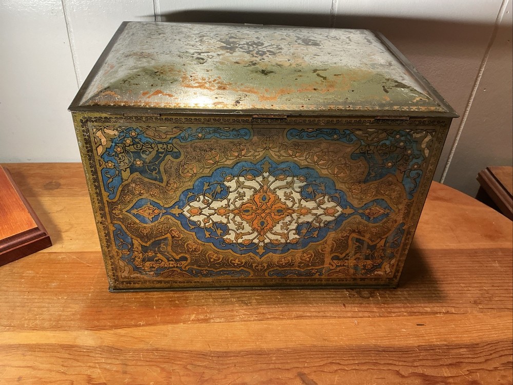 Antique Heinz 57 Company Large Biscuit Tin Box ~ Early 1900's ~ 11in x 8in x 7in