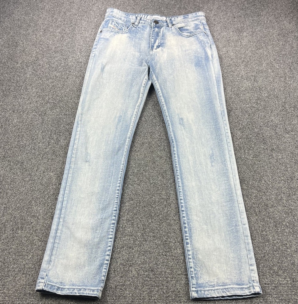 R GSTR G Star Raw Jeans Men 32x31 Blue Denim Slim Straight Light Wash Distressed