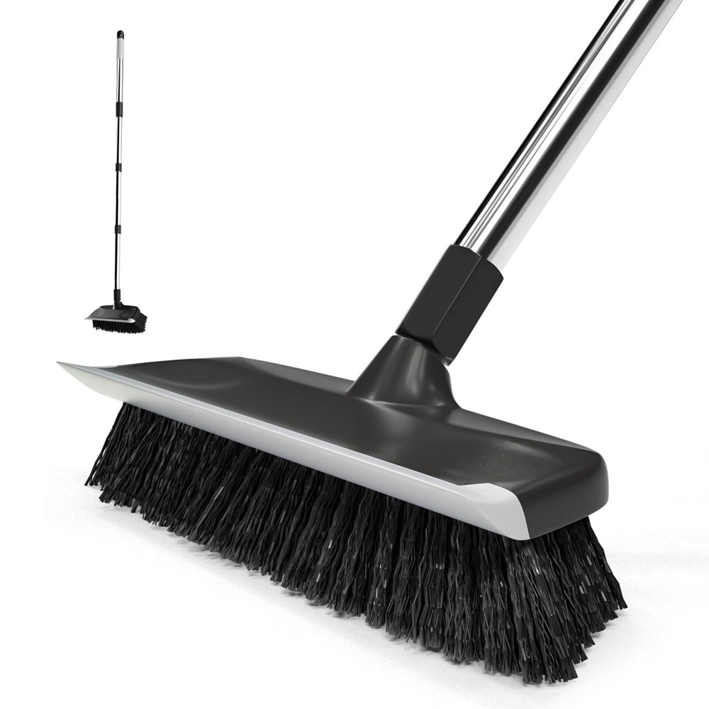 Scrub Brush with Long Handle, 10