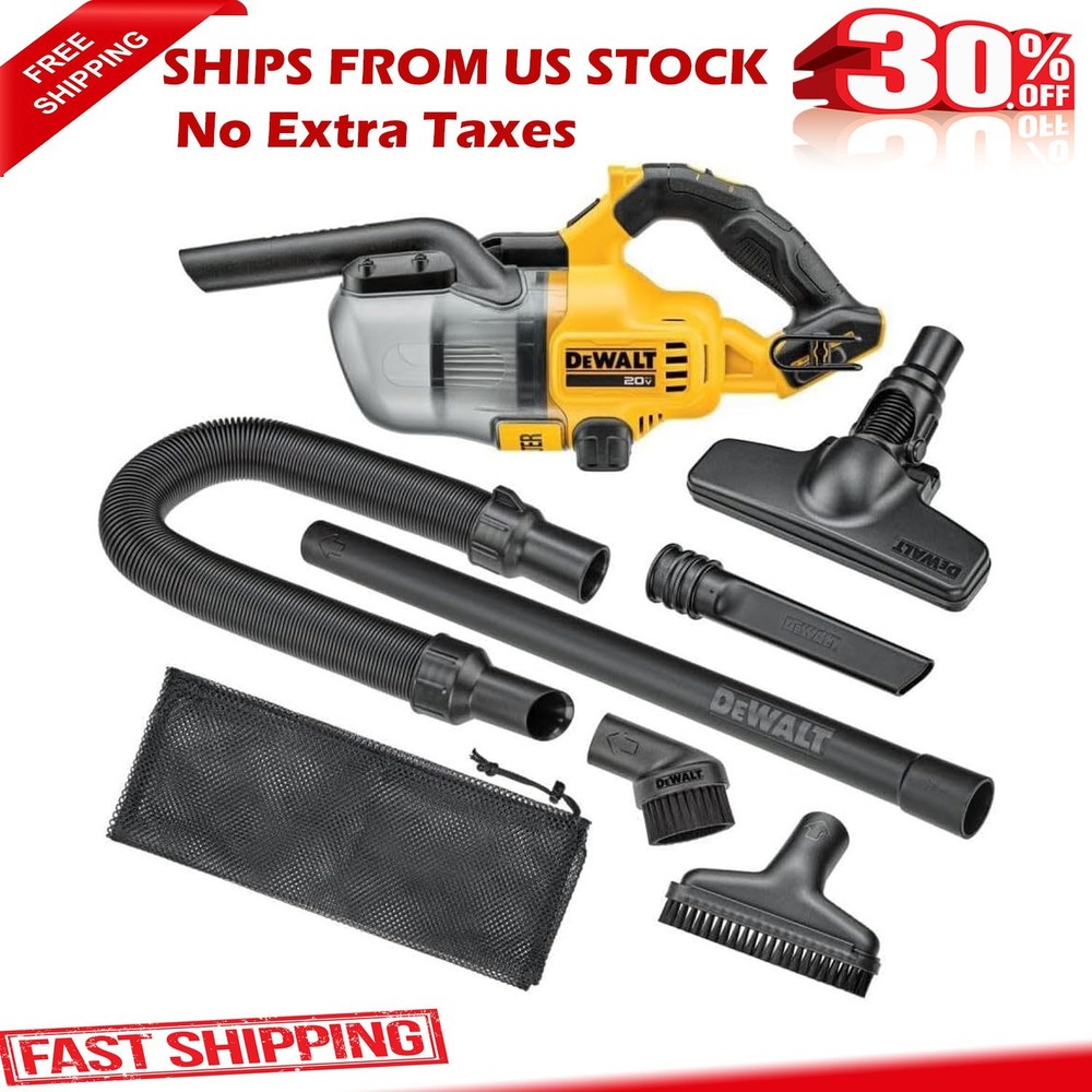 DE.WALT 20V Vacuum Cordless Handheld Vacuum, HEPA, Battery Not Included DCV501HB