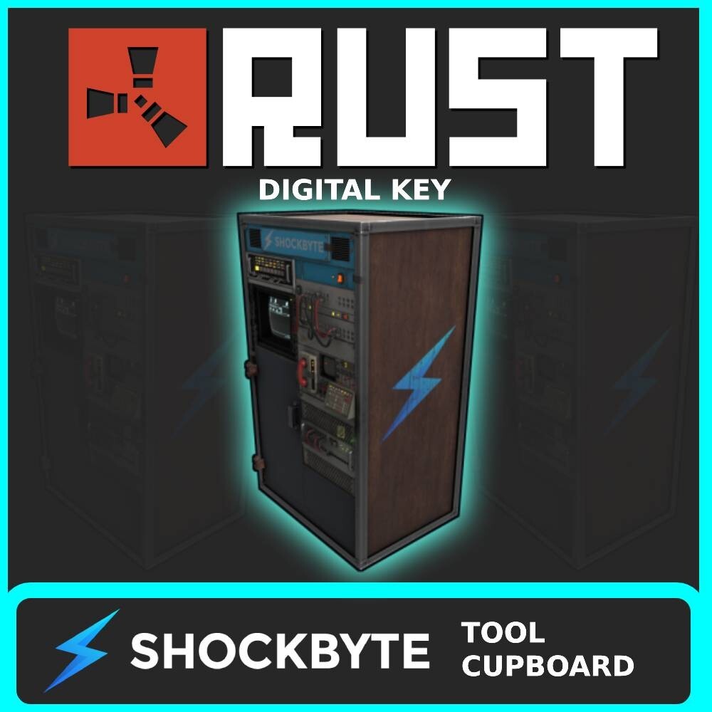 RUST SKIN - SHOCKBYTE TOOL CUPBOARD - TWITCH - TC SKINS - RARE - EXCLUSIVE