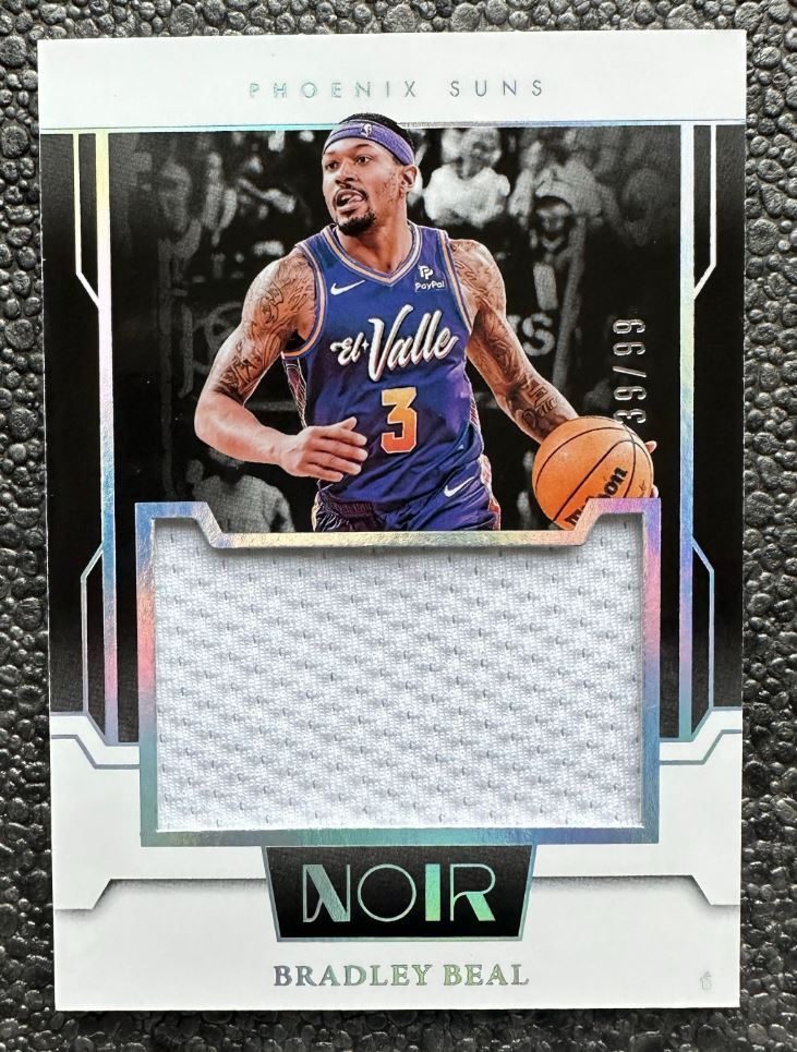 Bradley Beal 2023-24 Panini Noir Game Worn Patch Phoenix Suns /99 -gk