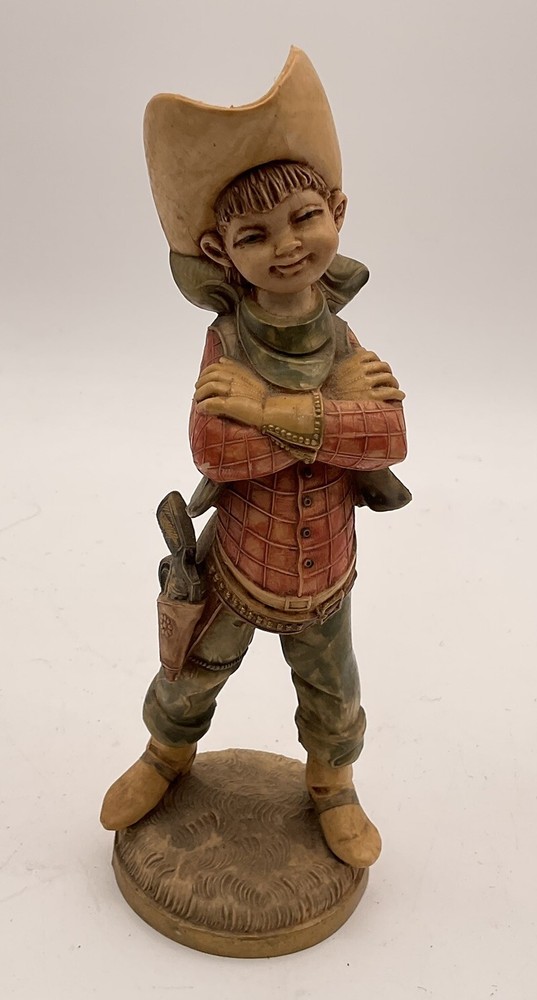 Vintage Fontanini Simonetti Depose Italy 601 Cowboy Child Figurine