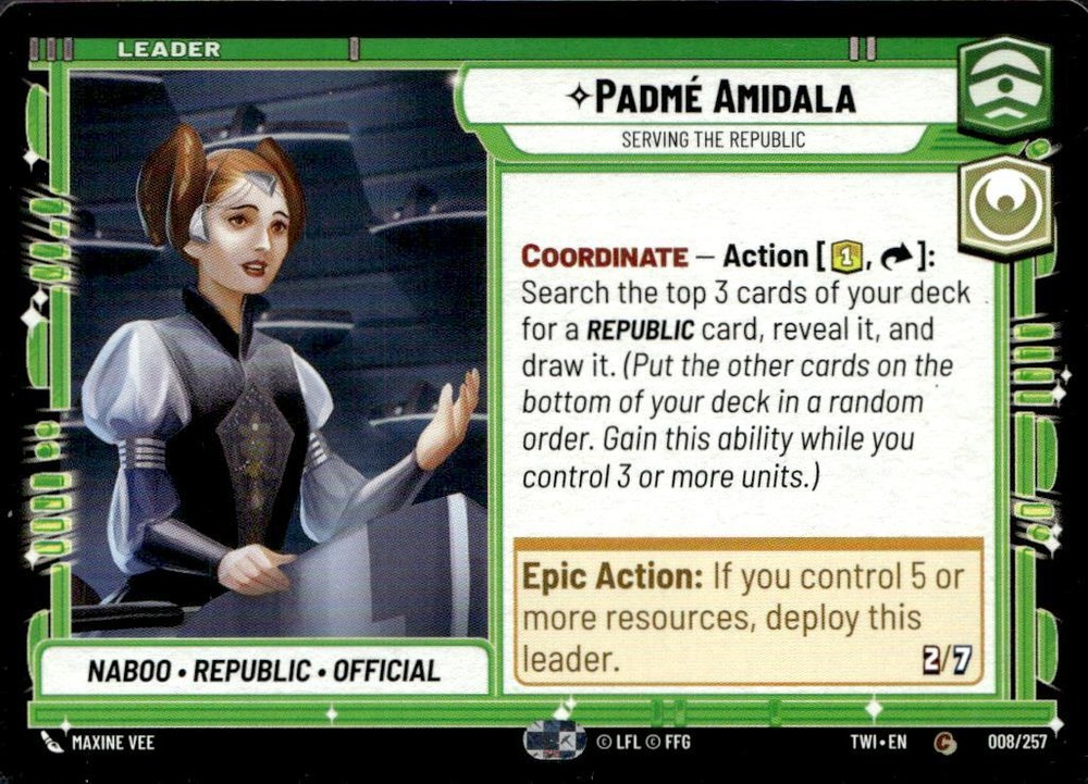 Star Wars Twilight of the Republic Padme Amidala JW