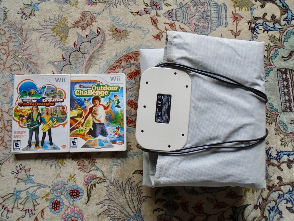 Active Life Extreme & Outdoor Challenge games w/ Mat Pad TESTED (Nintendo Wii)