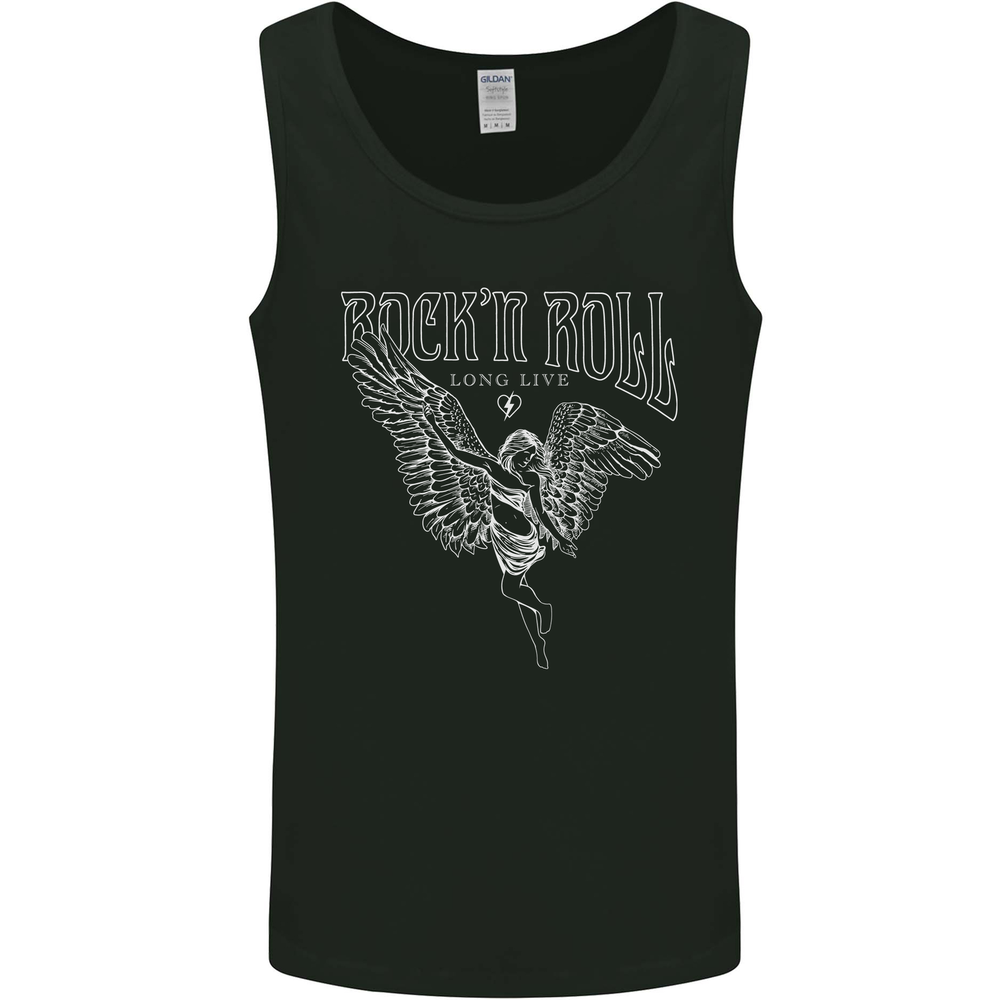 Rock n Roll Angel Mens Vest Tank Top