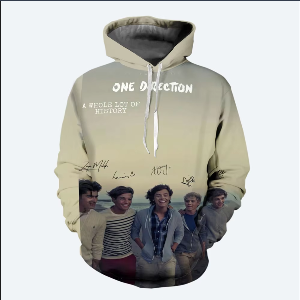 3d hoodie, One Direction Band A Whole Lot Of History Hoodie, shirt US