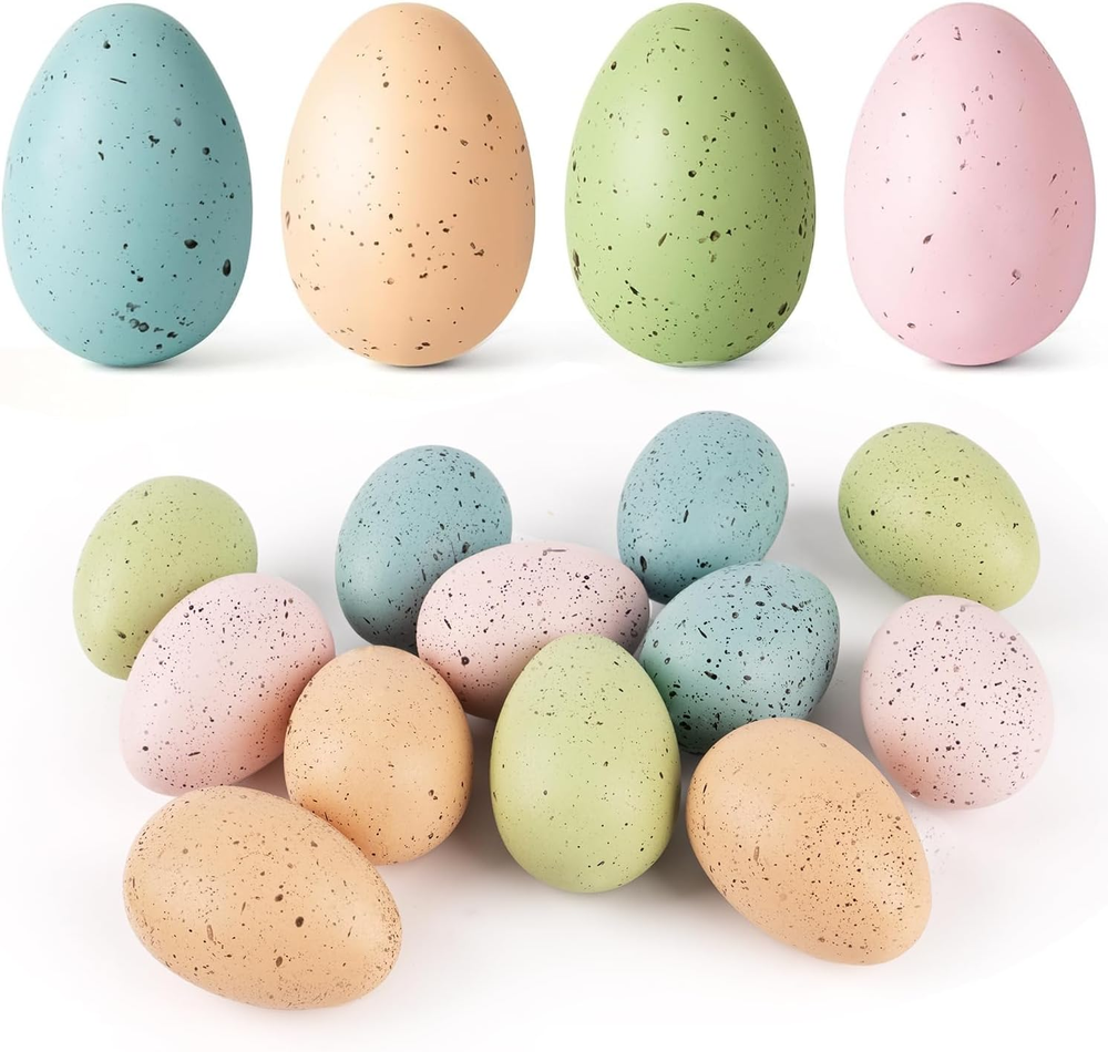 24 Pcs Easter Speckled Eggs, 2.4