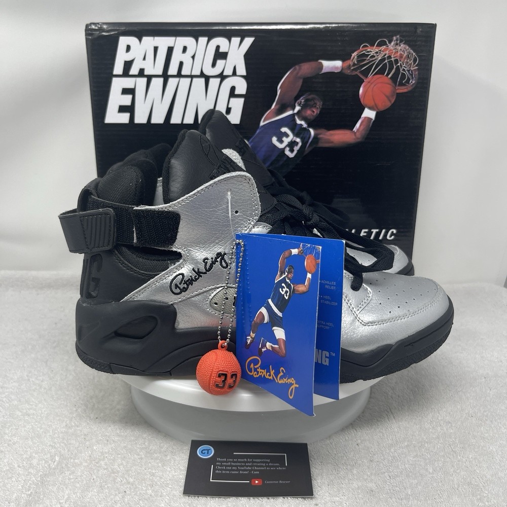 Patrick Ewing Men’s Baseline Silver Basketball Shoes Size 9.5 1BM00758-051 NEW