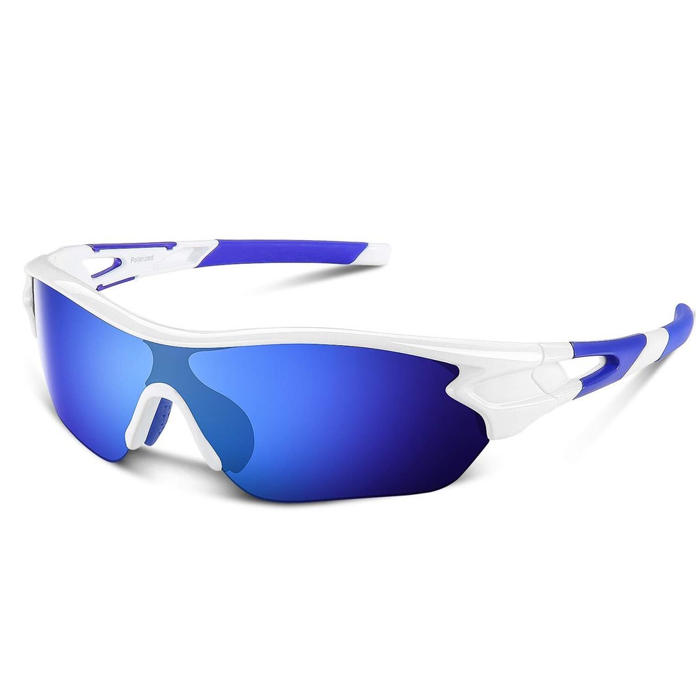 Polarized Sports Sunglasses for Men Women Youth Baseball Cycling Running Driv...