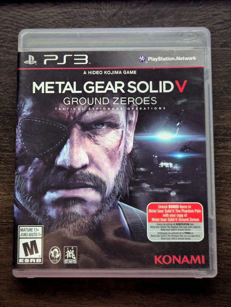 Metal Gear Solid V Ground Zeroes PS3 2014 Action Stealth Game