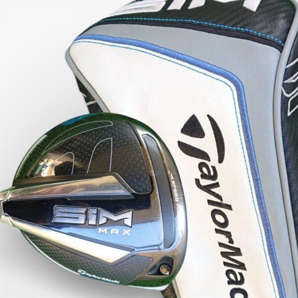 Taylor Made SIM MAX Golf Driver 9  ( 9.0 ) degree ( RH ) w/cover