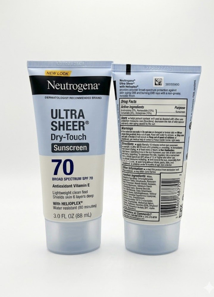 Neutrogena Ultra Sheer SPF 70 Sunscreen Lotion 3.0 fl oz