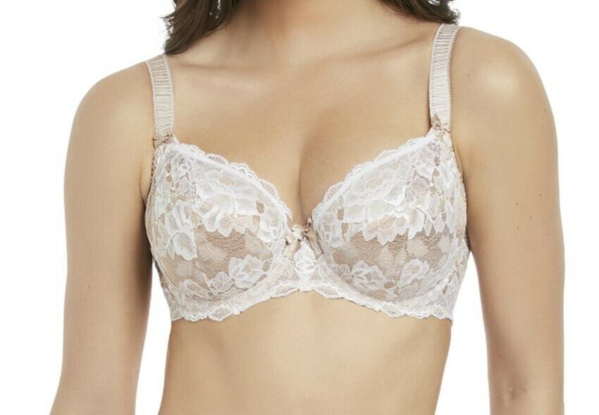 Fantasie Marianna Bra Size 30D Latte Beige Lace Side Support Full Cup 9202 New