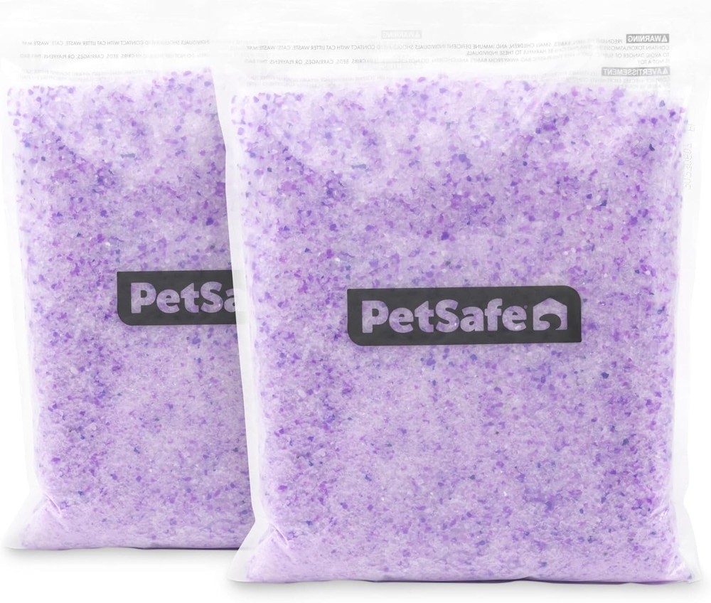 PetSafe ScoopFree Premium Crystal Non Clumping Cat Litter, Lavender - 2 Pack