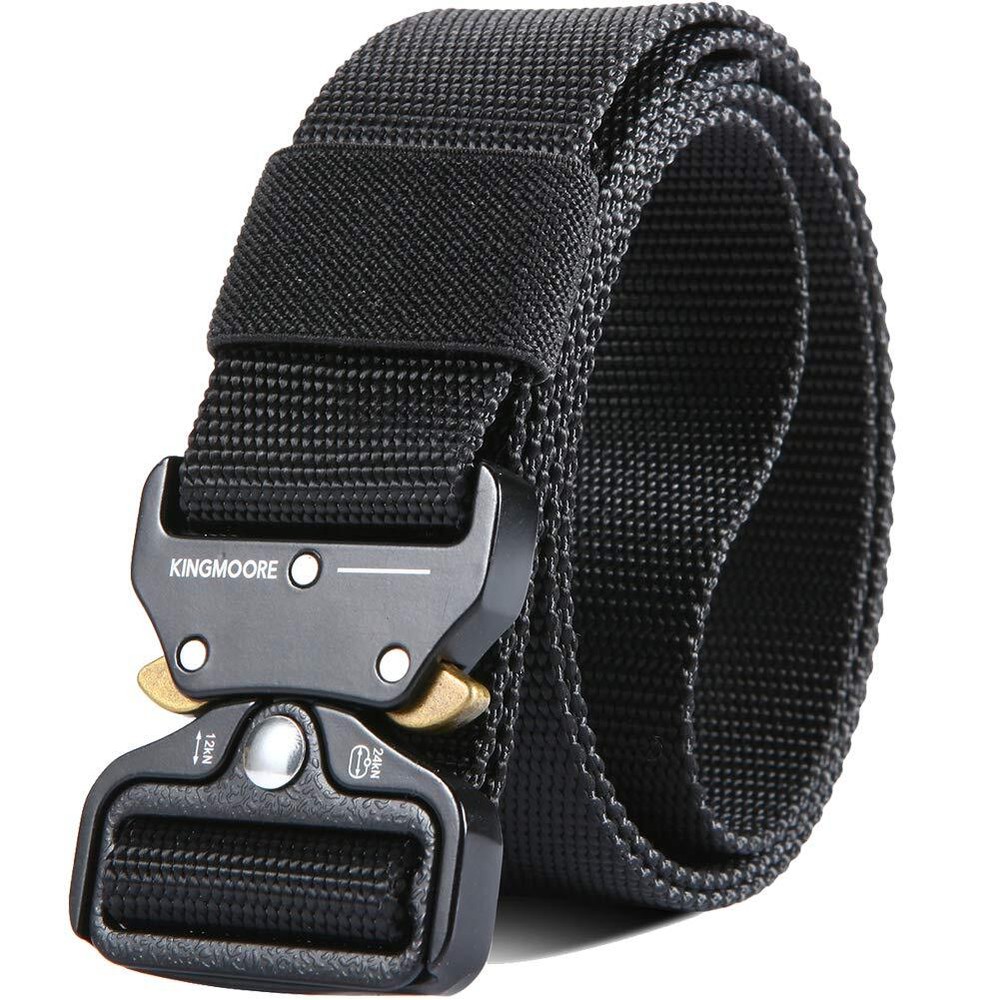 Men's Tactical Belt Heavy Duty Webbing Belt Adjustable Military Style Nylon B...
