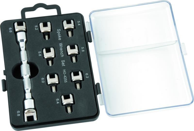 BikeMaster 10-Piece Spoke Wrench Set for Bicycle Maintenance