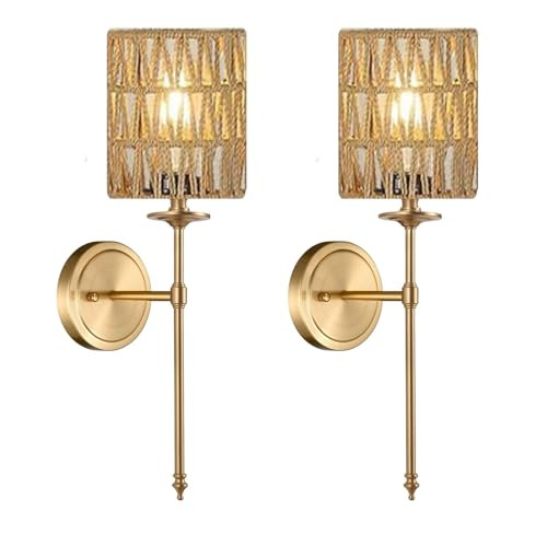 Rechargeable Wall Sconces with Shade, Battery Operated Wall Sconces for Bedro...