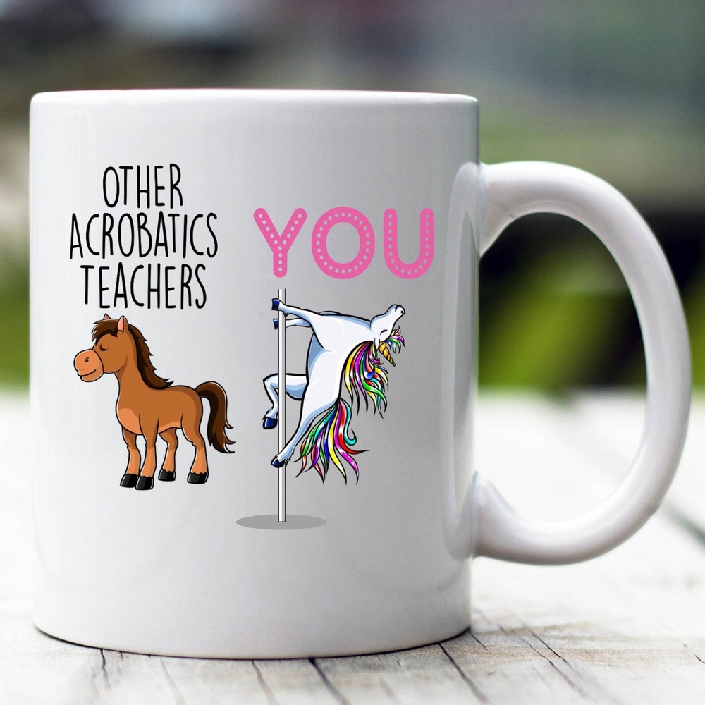 Acrobatics Teacher Gift Acrobatics Teacher Mug Acrobatics Teacher Funny Unicorn