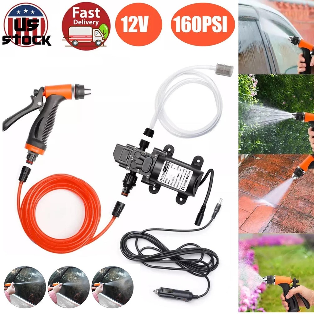 12V Portable Electric Pressure Washer with Water Pump for Cars