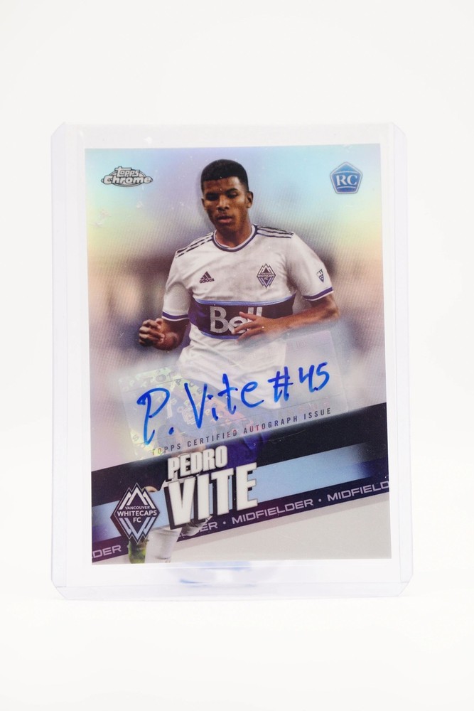 PEDRO VITE 2022 Chrome Major League Soccer Vancouver Whitecaps RC Auto