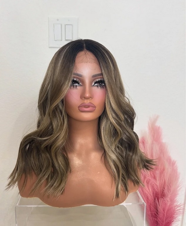 Highlight Wave Wig 13x4 Lace Front Wigs 100% Human Hair Wigs for Women