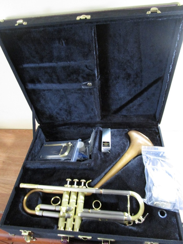 Carol Brass Firebird Trumpet with Case - CTR-5260L-RSM(D) - Sterling Silver