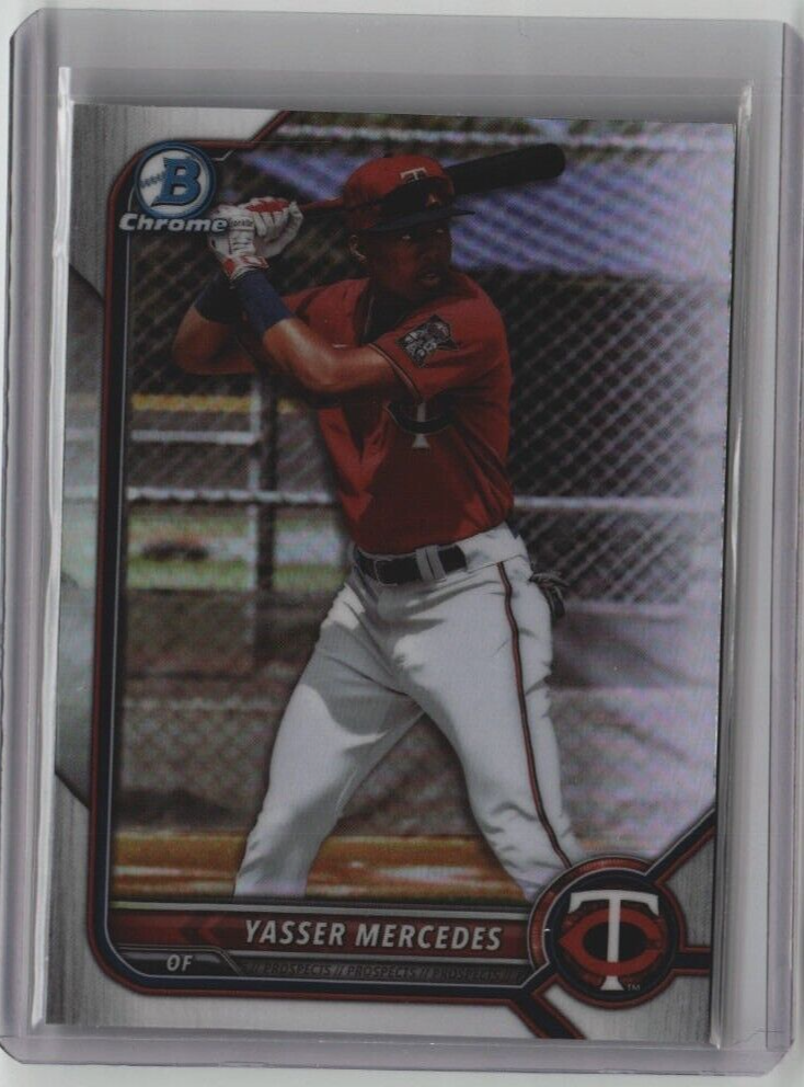 YASSER MERCEDES ROOKIE BOWMAN DRAFT CHROME BDC-11 2022 MINNESOTA TWINS FREE SHIP