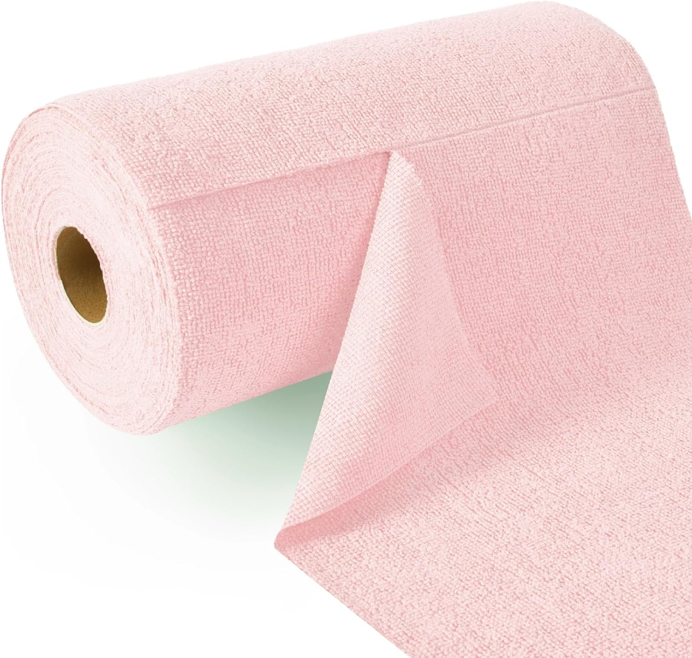 Tear-Away Paperless Paper Towels Roll, Microfiber Towels, 50 Sheet, 12'' X 12'',