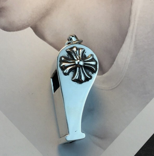 Chrome hearts 925 silver large whistle pendant