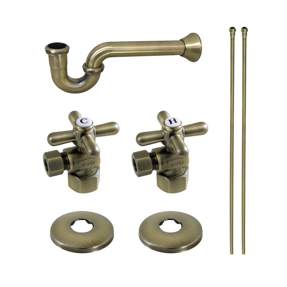 Kingston Brass KPK20 Gourmet Scape Plumbing Supply Kit - Brass