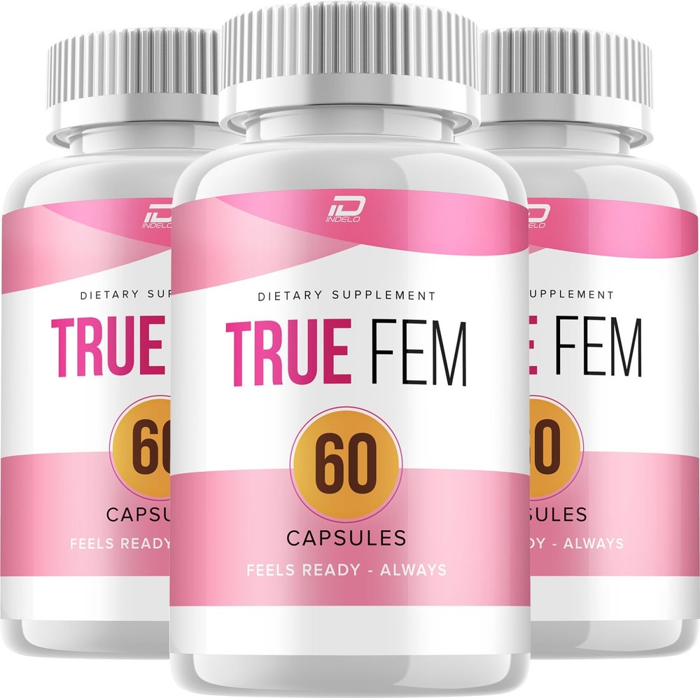 (3 Pack) True Fem Capsules – TrueFem Feminine Digestive Support, Gut Wellness