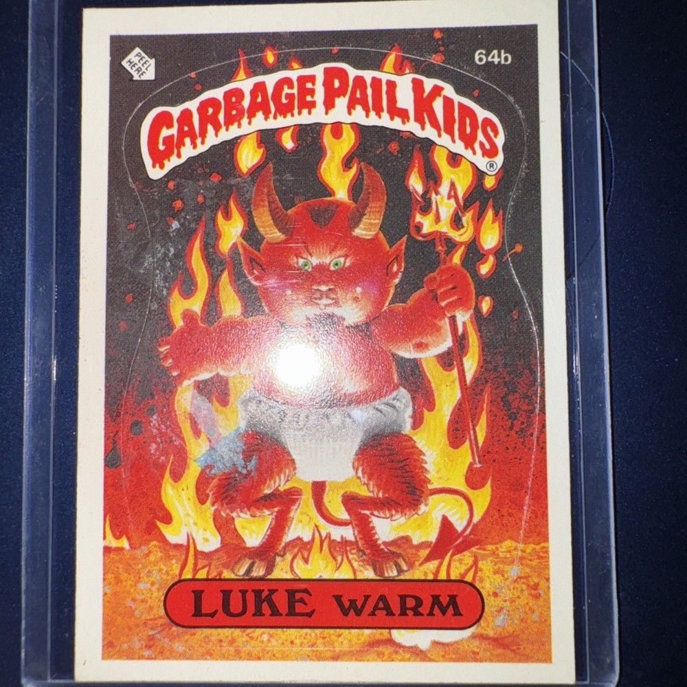1985 Topps Garbage Pail Kids GPK Original Series 2 OS2 Luke Warm 64b