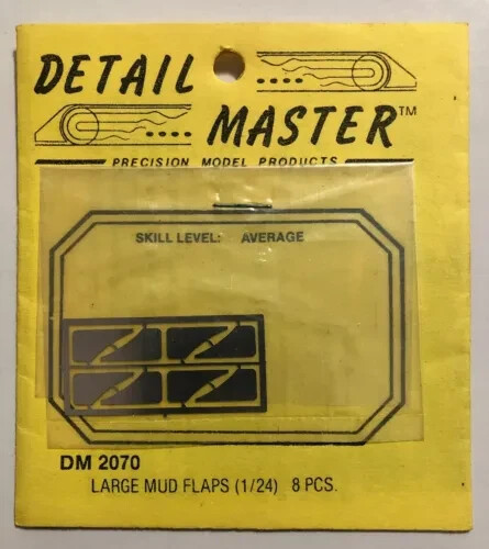DETAIL MASTER #DM 2070 Large Mud Flaps 1/24 (8 pcs) NEW & SEALED