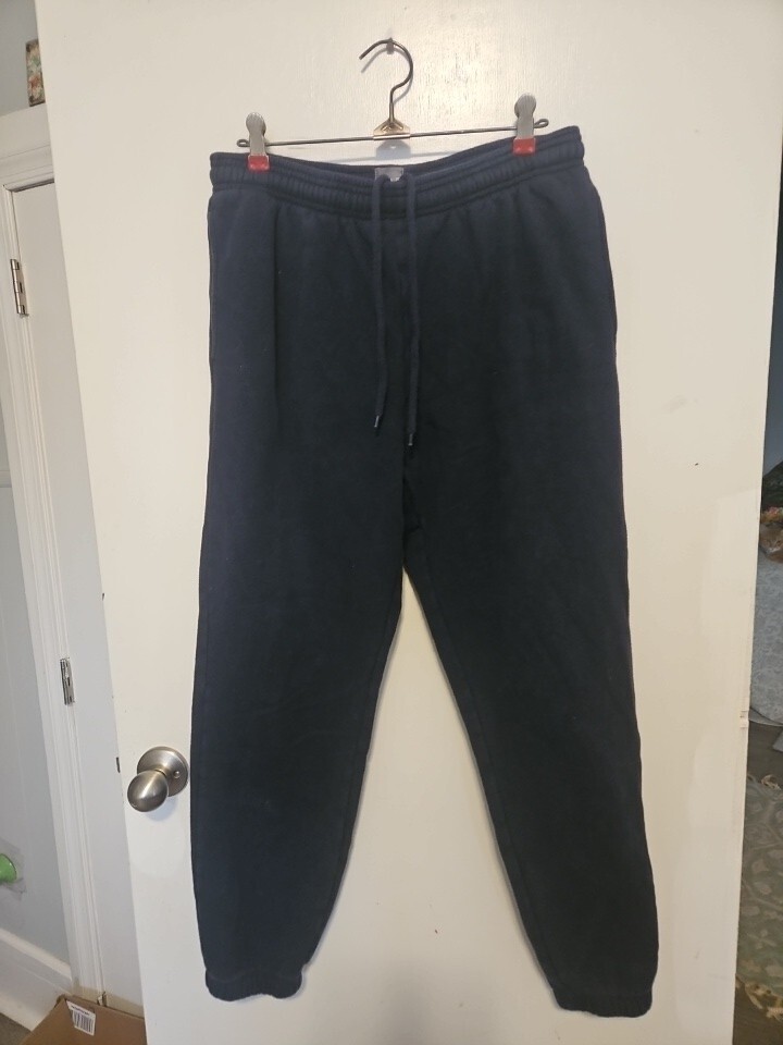 Gap Navy Blue Jogger Cotton Jawstring Pants 2 Front Pockets 1 Back Pocket Size M