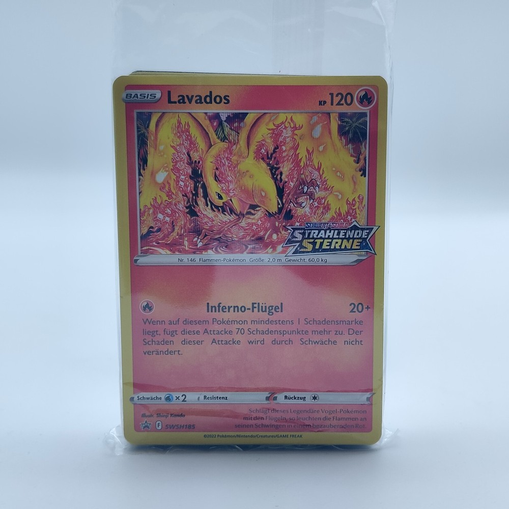 Pokemon TCG  Lavados Deutsch Holo SWSH185 Strahlende Sterne Promo Sealed Deck